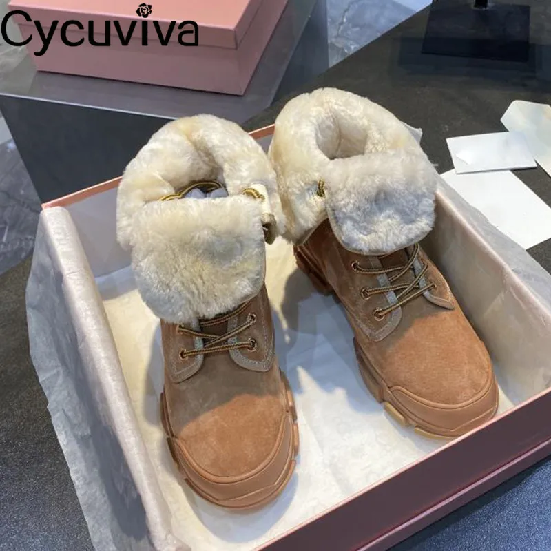 Новинка шерстяные зимние сапоги женские удобные нескользящие туфли на плоской