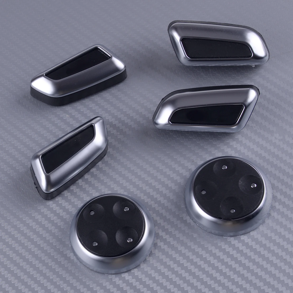 

DWCX 6Pcs Plastic Car Seat Adjustment Switch Control Button Cover Cap Trim Moulding Fit for Audi Q5 Q7 A4 A5