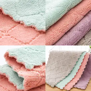 

Microfiber Super Absorbent Kitchen Dish Cloth High-efficiency Cleaning Tableware Household Kichen Tools Gadgets Towel F1F5