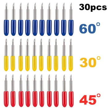 

30pcs 30/45/60 Degree Roland Cricut Cutting Plotter Vinyl Blade Cutter Knife Blades Cricut Machine Milling Cutter Carving Tools