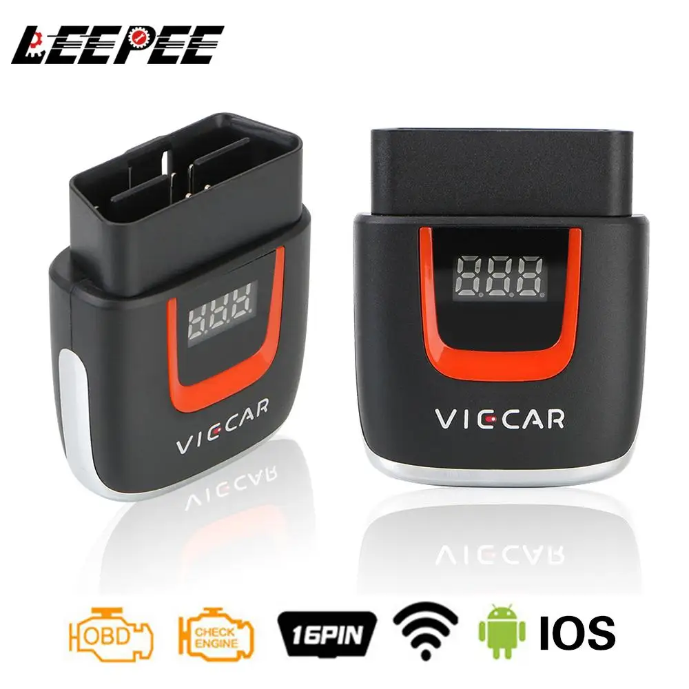 Для Android/IOS WI-FI ELM 327 OBD2 Elm327 OBD USB сканер штрих-код ридер Viecar VP004 VP002 ELM327 V2.2 автомобиля
