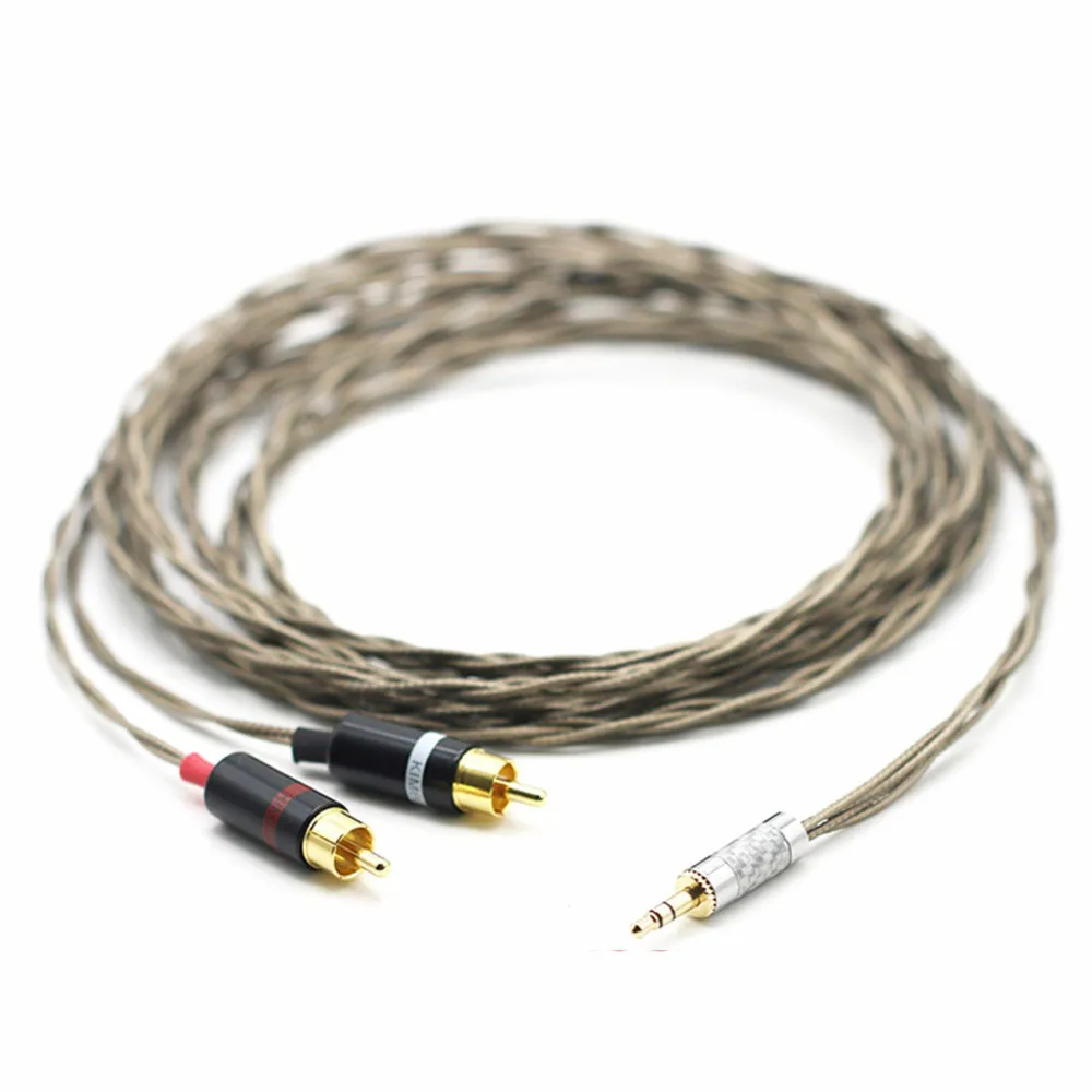 Audiocrast DIY HIFI 3 5 мм стерео к 2 RCA Штекерный кабель Nordost Odin позолоченный двойному rca