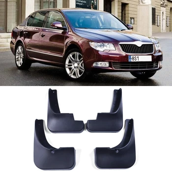 

Set Molded Car Mud Flaps For Skoda Superb II 2008-2015 Mudflaps Splash Guards Mud Flap Mudguards Fender Front Rear Styling