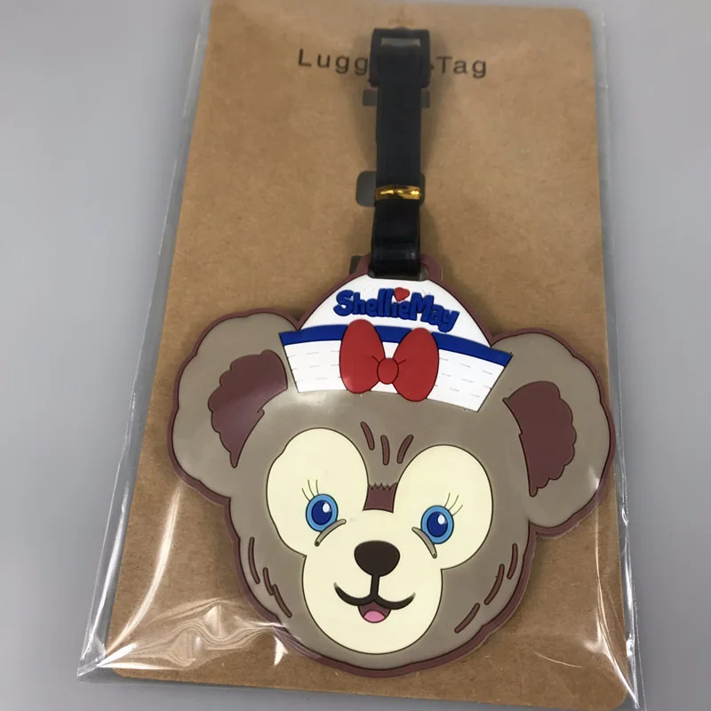 Travel Accessories Duffy stellar Sherry may Baggage Tags Luggage Tag Cartoon Silica Gel Suitcase ID Addres Holder Portable Label - Цвет: 13