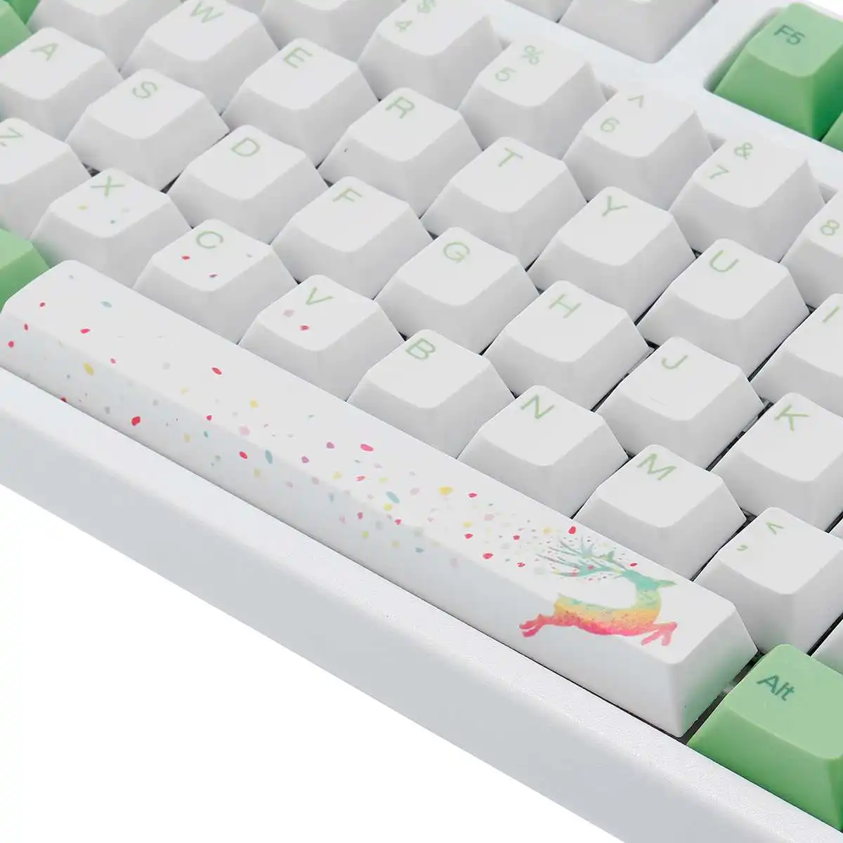 108 ключей PBT Сублимация Keycap термосублимация процесс три темы лес море рифмы вишневый цвет Keycaps только