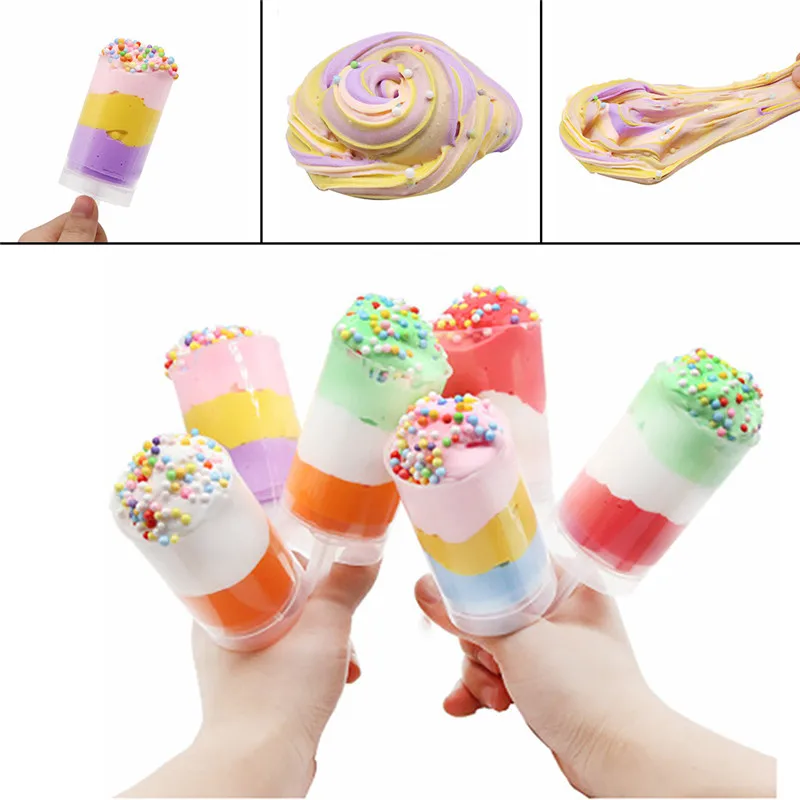 120 мл слизи Squishies глина Смешивание цвета облако слизи шпатлевка Ароматические стресс дети глина игрушки для детей#4D23