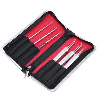

6pcs New Remover Black Head Extractor Comedone Tool Acne Tweezer Comedo Machine Set And Brands Removal Pimple Needle Blackhead