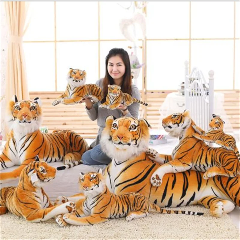 

Creative Simulation Tiger Plush Doll Toy White Tiger Pillow Birthday Christmas Gift