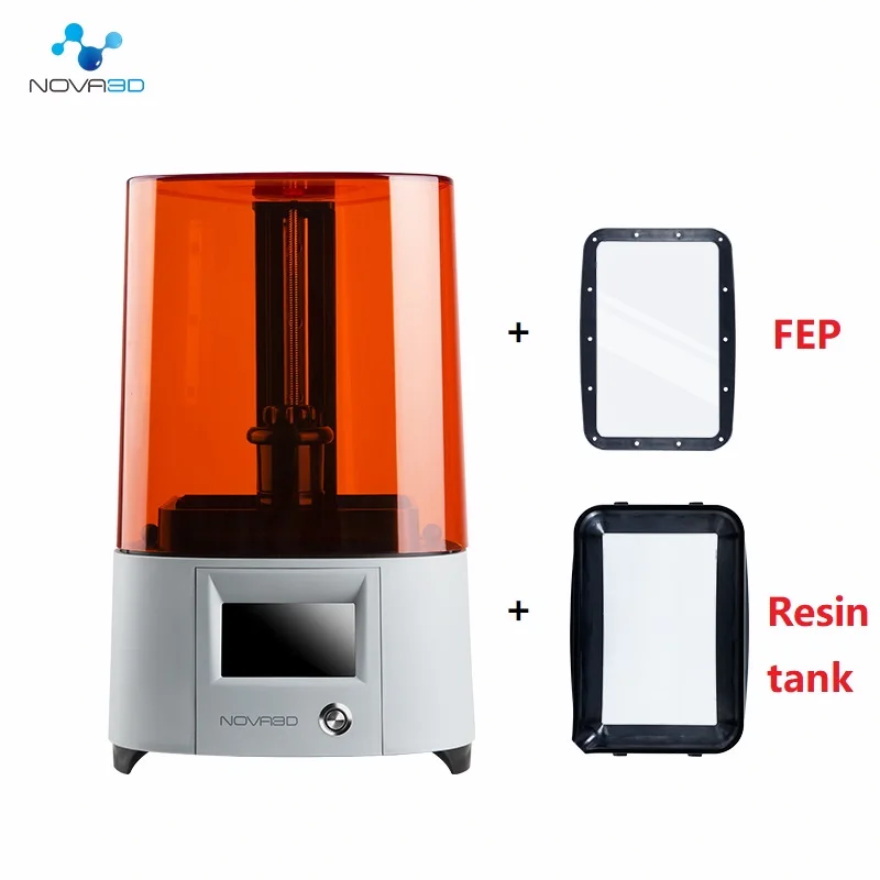 FEP and Tank Nova3д проектор ELFIN свободный нивелировочный светильник полимеризация смолы Настольный ЖК 3D принтер - Цвет: FEP and Tank