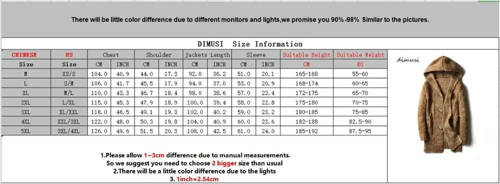 DIMUSI Winter Men's Sweaters Fashion Male Long Knitted Sweater Hooded Coats Casual Slim Fit Knitted Cardigan Jackets Clothing 6