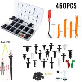 

425PCS Mixed Auto Clip Fastener Vehicle Plastic Bumper Clips Retainer Fastener Rivet Door Panel Fender Liner For All Car