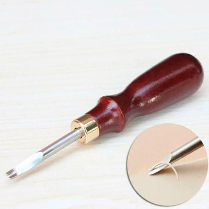 1 Set 4Pcs Diy Chamfering Trimming Knife Leather Carving Tool Skiving Edge Cutting Tool Kit