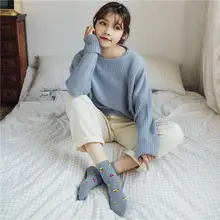 KingDeng короткие носки женские хлопок радужные носки модные харадзюку Носки ван гог Harajuku стиль Носки женские с принтом