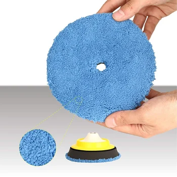 

Buffing Polishing pads 7\" Mitts Automotive Tools Set Cars Detailing Plush Microfiber