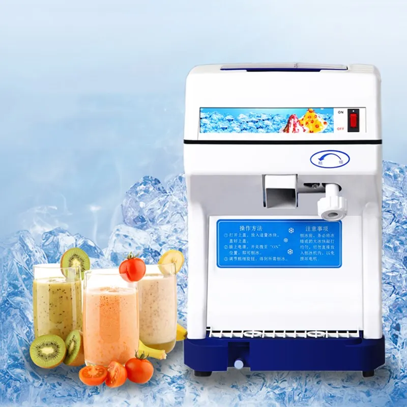 

Full Automatic Ice Crusher Snowflake Ice Planer Electric Smoothie Machine Ice Planer for Milk Tea Shop