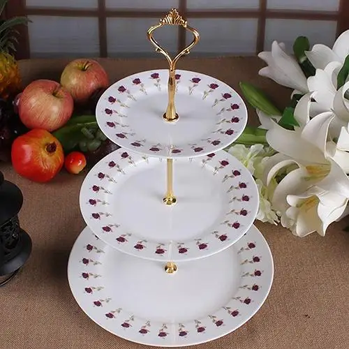 

New 3-Tier Wedding Birthday Party Cake Plate Stand Sweets Reusable durable practical Tray Cupcake Display Tower