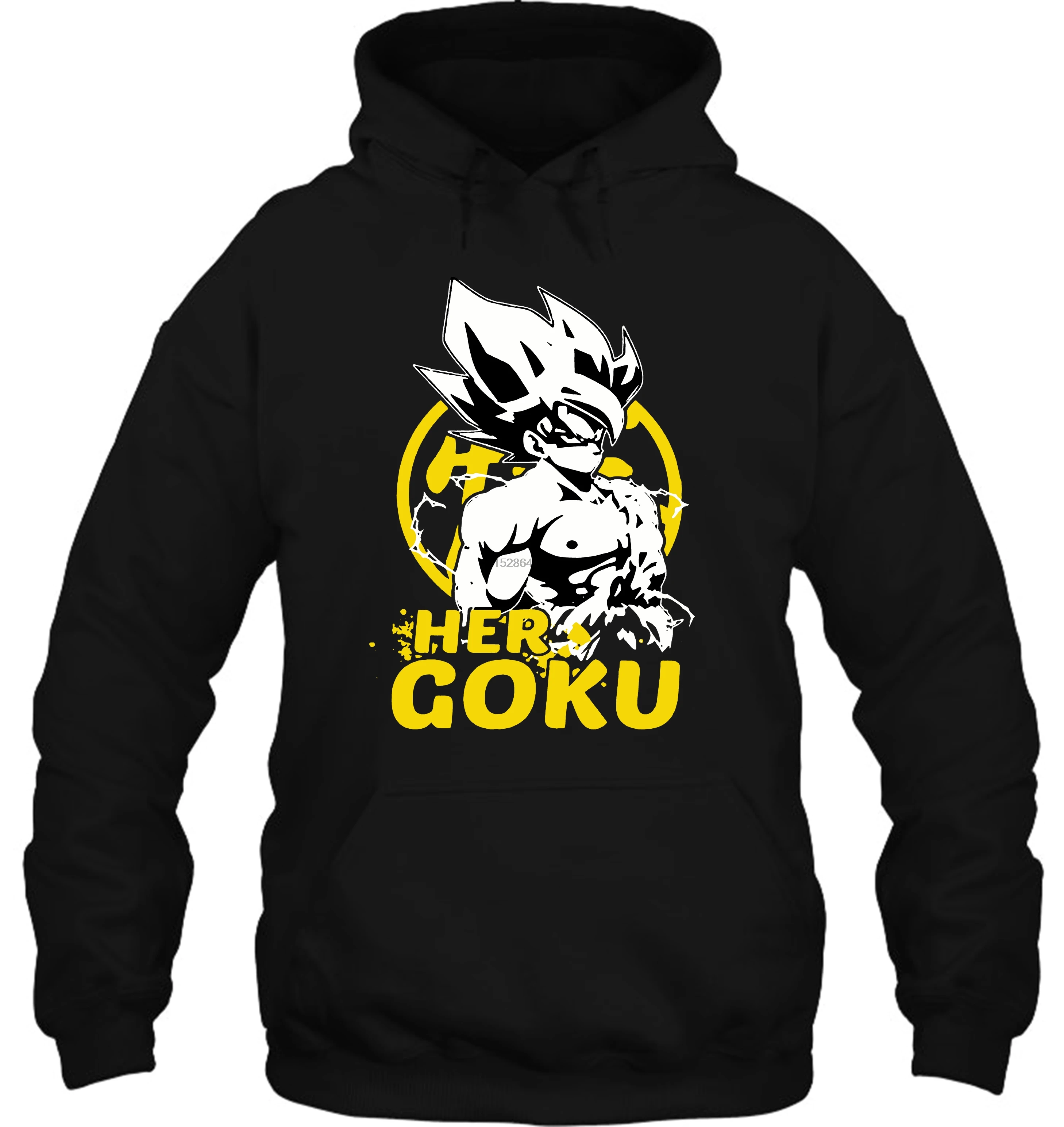 Мужская толстовка с капюшоном Her Goku His Chichi пара подходящая. Dbz Love Fans Милая женская уличная одежда высокого качества