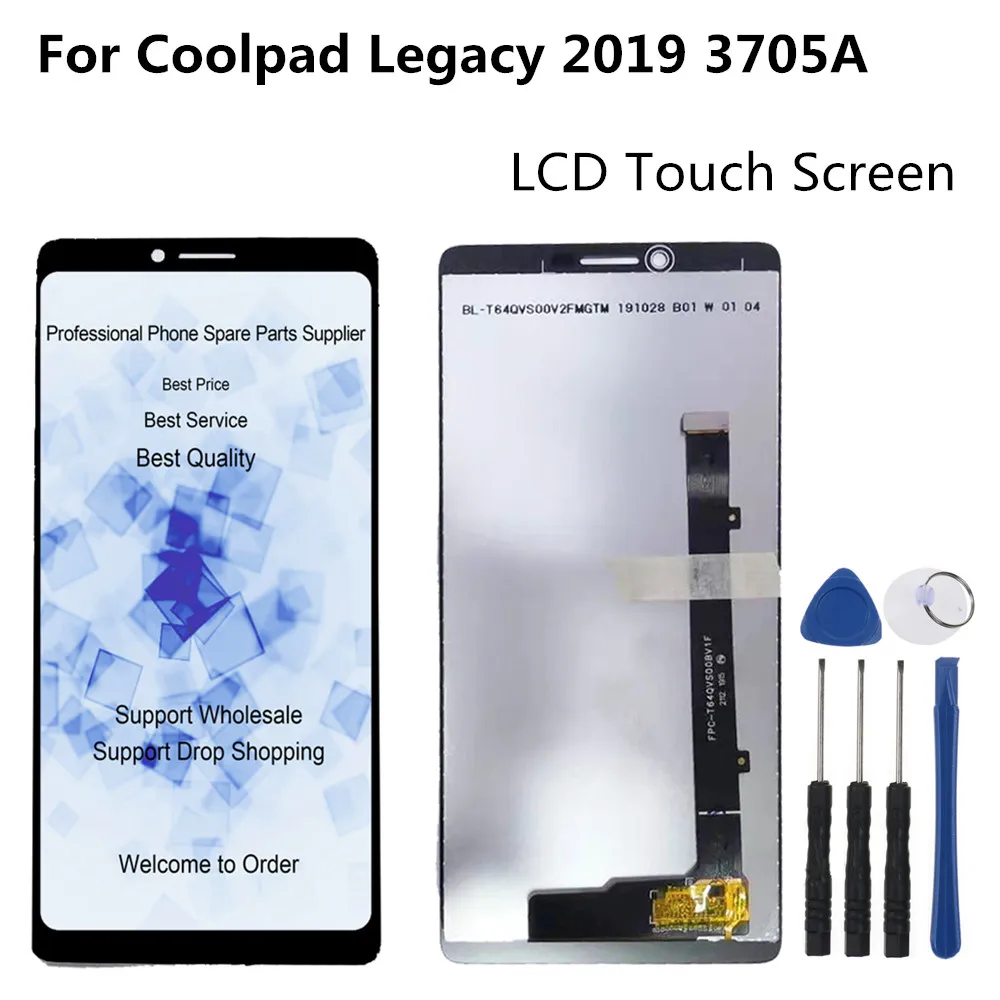 ЖК дисплей и сенсорный дигитайзер класса AAAA 6 36 дюйма для Coolpad Legacy 2019 3705A запасные