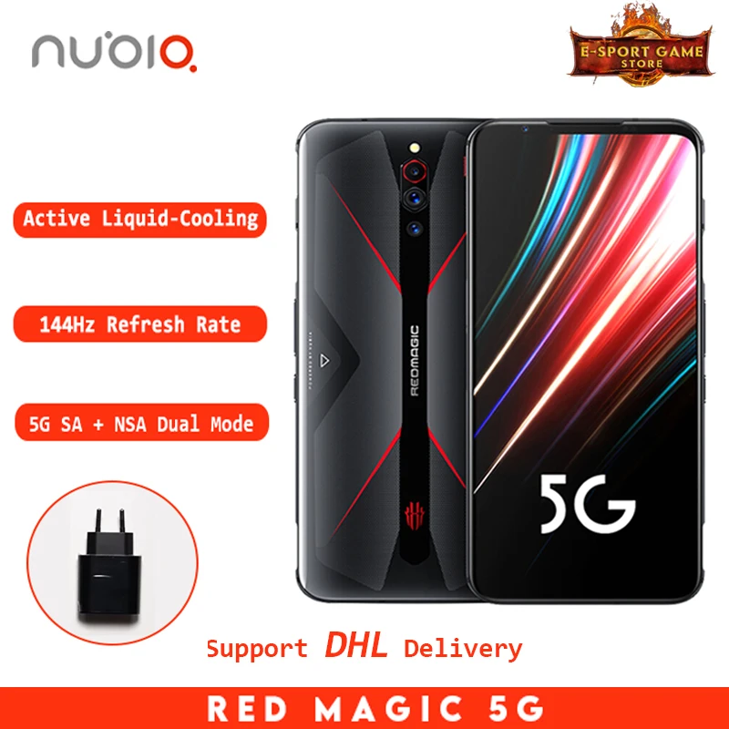 2020 Новый Nubia Red Magic 5G глобальная версия игровой телефон Snapdragon 865 8/12 ГБ ОЗУ 128/512 Гб ПЗУ 144 Гц Частота обновления смартфона 2020 Новый Nubia Red Magic 5G глобальная версия игровой телефон Snapdragon 865 8/12 ГБ ОЗУ 128/512 Гб ПЗУ 144 Гц Частота обновления смартфона