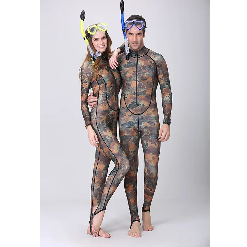 

Dive & Sail Sun-resistant Camouflage Diving Suit One-piece Long Sleeve Full Set Jellyfish Clothing Surfing Swimming Diving Suppl