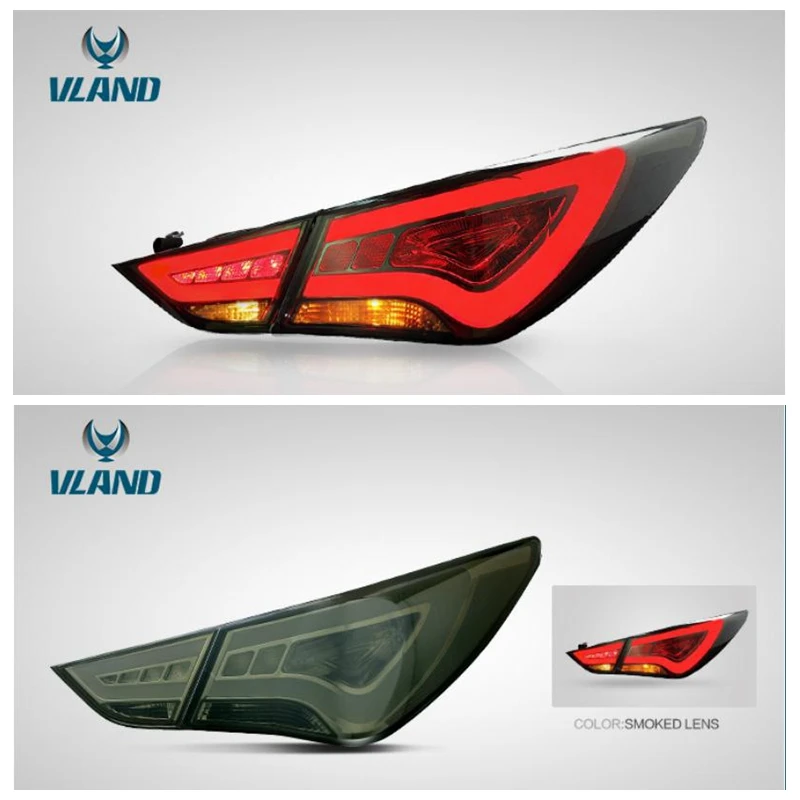 

VLAND factory for car tail lamp For Sonata LED Taillight 2011 2012 2014 2015 Sonata Tail light with DRL+Reverse+Brake