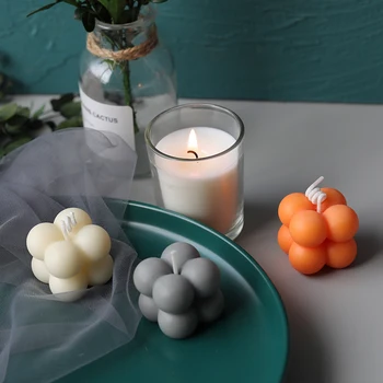 

Mini Cube Candle Mold Silicone Candle Making Scented 3D Resin Cake Bakeware