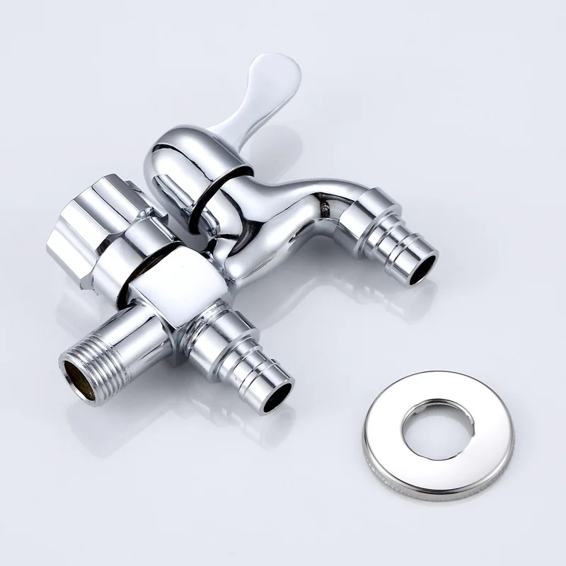 

Tao guo Copper Core Multi-functional Dual-Use Washing Machine Faucet Mop Pool One Divided into Two 4 Points Tap One into Two