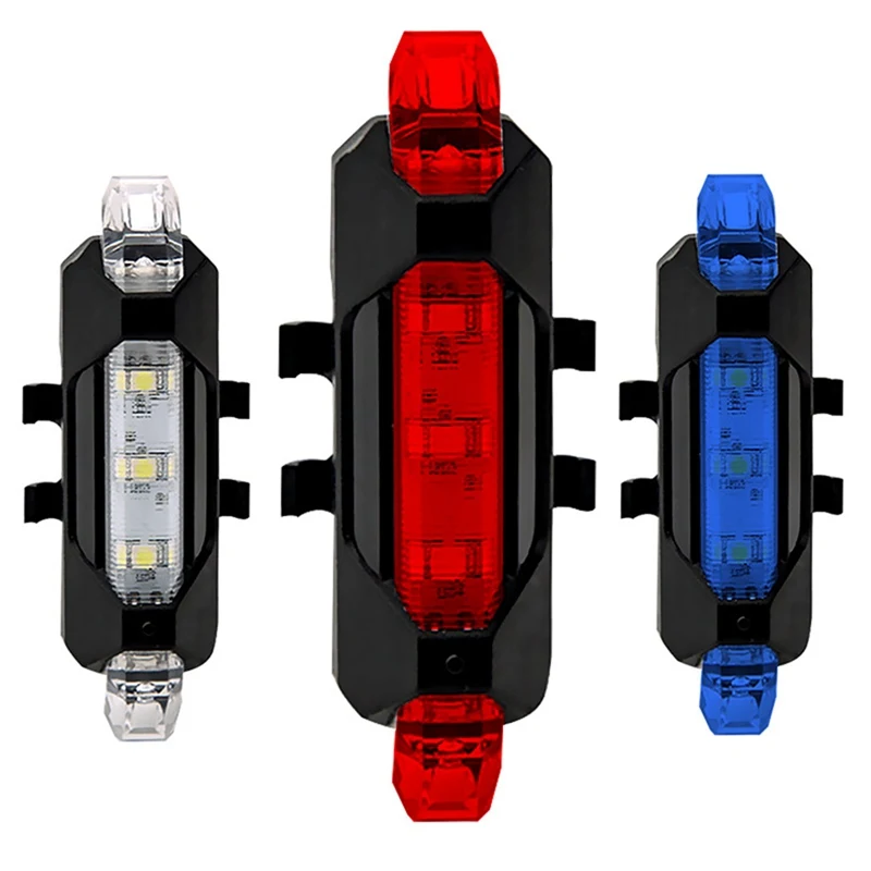 

Bicycle Light Waterproof Rear Tail Light LED USB Style Rechargeable or Battery Style Bike Cycling Portable Light