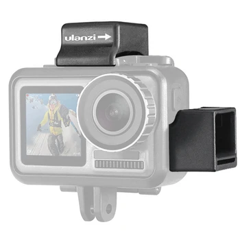 

Ulanzi Sports Camera Vlog Cold Shoe Mount Adapter Converter Microphone Bracket Adapter for DJI OSMO Action Camera Cage