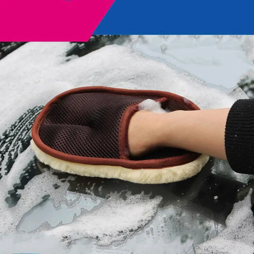 Автомобильный Стайлинг 15*24 см щетка для чистки автомобиля шерсть мягкие перчатки