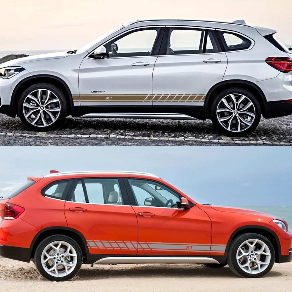 Наклейки на автомобильные двери и боковые юбки 2 шт. наклейки для BMW X5 E70 E53 F15 X3 F25 E83