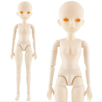 42 см BJD кукла с 24 Подвижные швы женские голые обнаженные куклы тела с 3D глазами кудрявые прямые волосы пластиковая принцесса DIY кукла подарки игрушка для девочек - Цвет: K