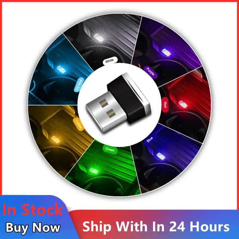 

Car Interior Light USB Atmosphere Light Lamp Plug And Play Decor Lamp Emergency Lighting PC Automotive Products Car Accessories