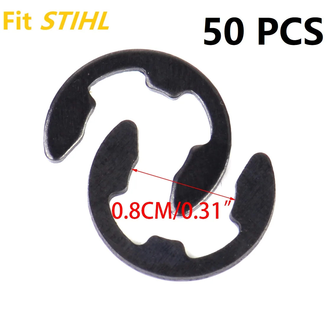 Lot De 10 Rondelles D'embrayage + Clips E Pour Tronçonneuse Stihl MS260 MS290 MS440 MS460 MS660