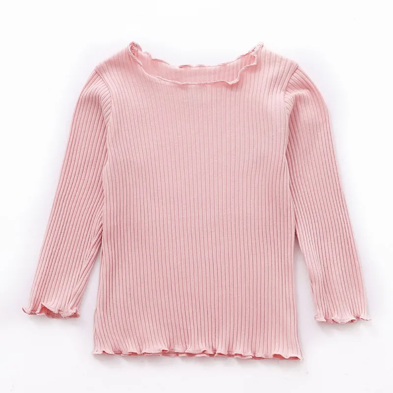 

Kids Spring Autumn Tops Baby Newborn Kit Sweater Girls Clothes Long Sleeve Solid T-shirt Kids Tops Cotton T-shirts Casual Blouse