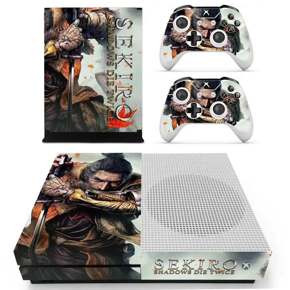 YS-xboxoneS-1649 SEKIRO: Тени высечки дважды наклейка s для Xbox One S кожа виниловые наклейки стикер для Xbox one тонкая консоль и два контроллера шкуры - Цвет: YS-xboxoneS-1649