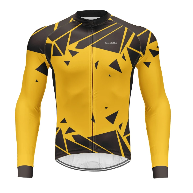 Ropa ciclismo Hombre Runchita Весенняя Мужская велосипедная одежда с длинными рукавами профессиональная команда Велосипедная Джерси гоночная велосипедная одежда - Цвет: D