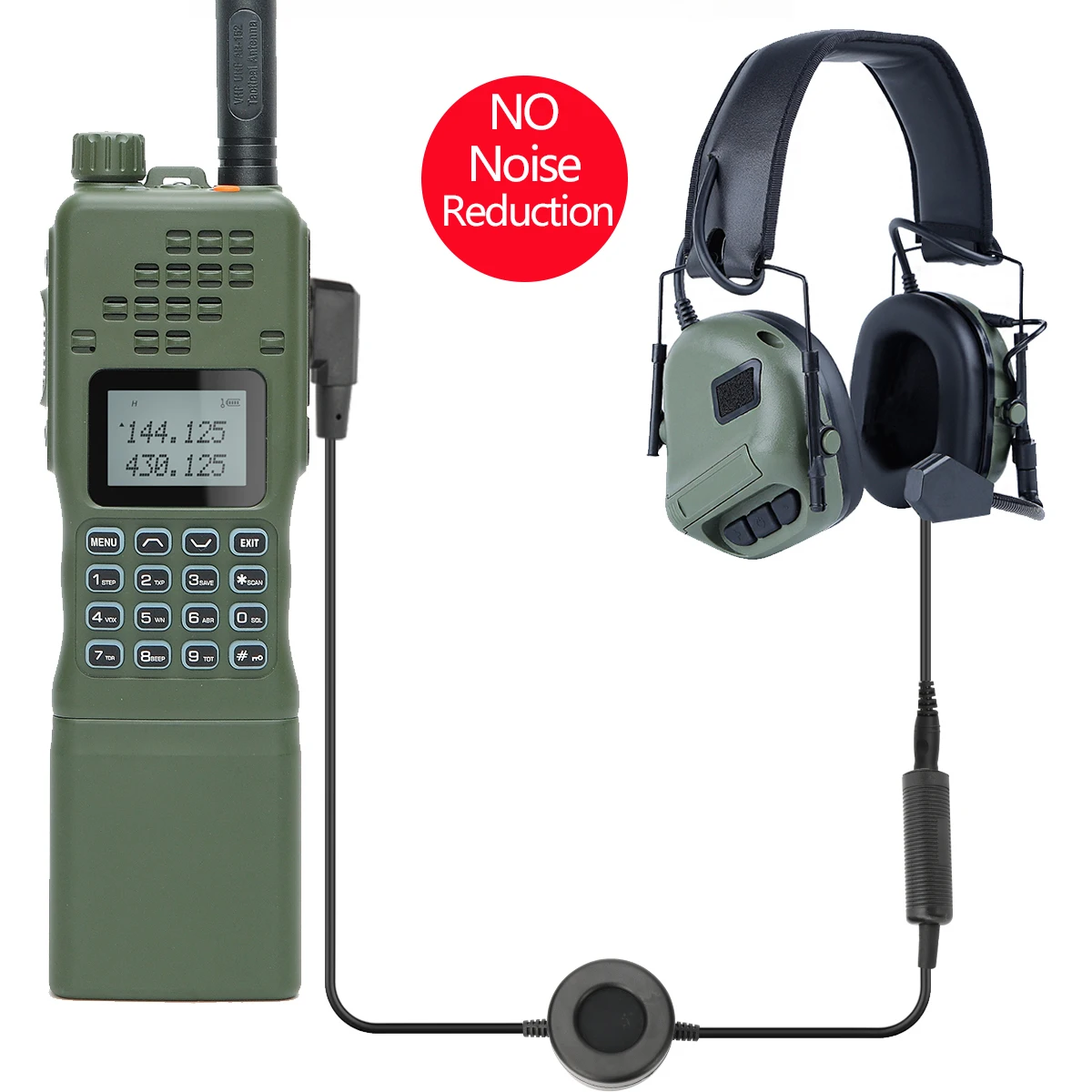 2 way radio Baofeng AR-152 15W Walkie Talkie Tactical Two way Radio with Noise Reduction Sound pickup Headset  Dual Band Radio AN /PRC-152 walkie talkie