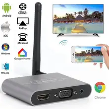 Mirascreen беспроводной HDMI VGA зеркальная коробка wifi Дисплей донгл ТВ-палка Miracast Airplay медиа-поток для Android iOS телефон к ТВ