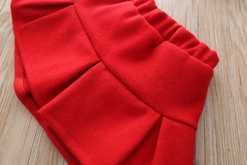 Зимний детский комплект для девочек, плюшевая толстовка с капюшоном и рисунком клубники+ однотонная короткая юбка одежда для маленьких девочек милый утепленный брендовый Детский костюм