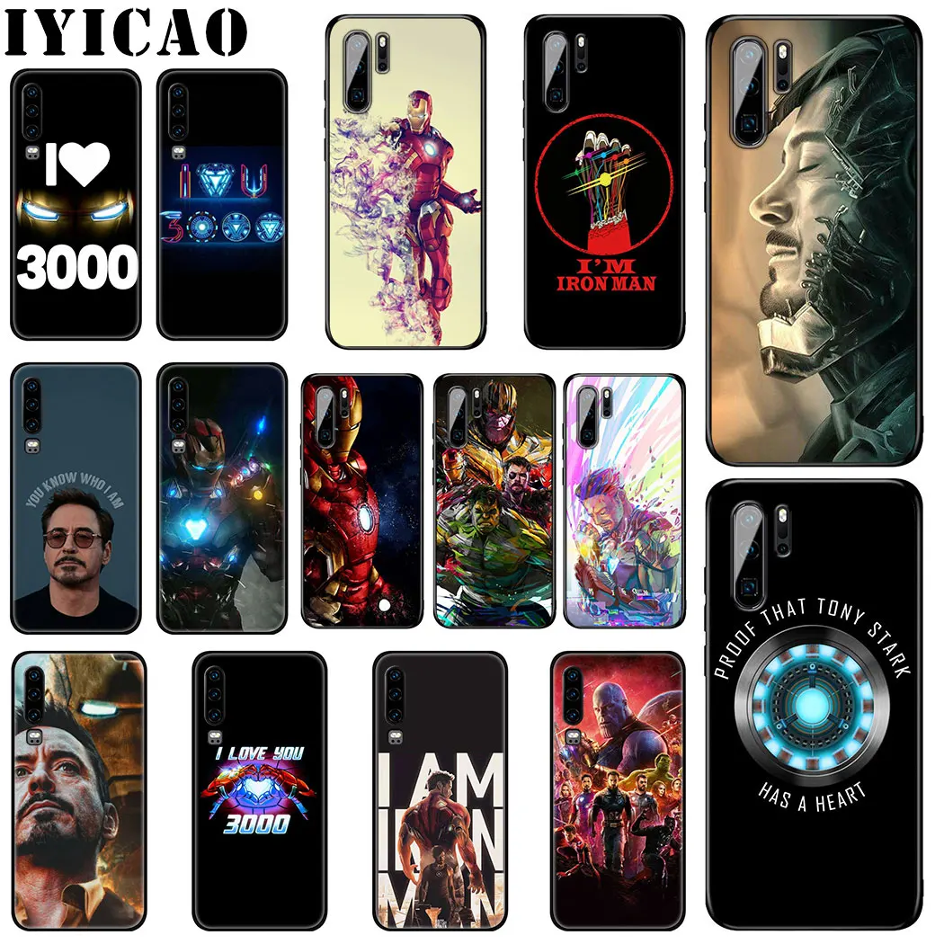IYICAO Marvel I am Iron Man Soft Silicone Case for Huawei P Smart Z Plus 2019 P30 P20 P10 Lite Pro Phone |