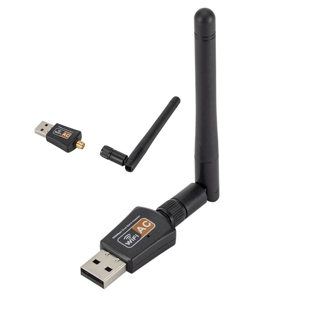 USB Wifi адаптер 600 Мбит/с Antena Wi-Fi USB адаптер Wi-Fi приемник 2,4G+ 5G сетевая карта Wi-Fi файл приемник Wifi LAN Ethernet