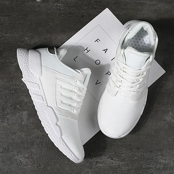 

New fashion casual men's shoes lace up foreign trade explosion models fly woven breathable sneakers running shoes men