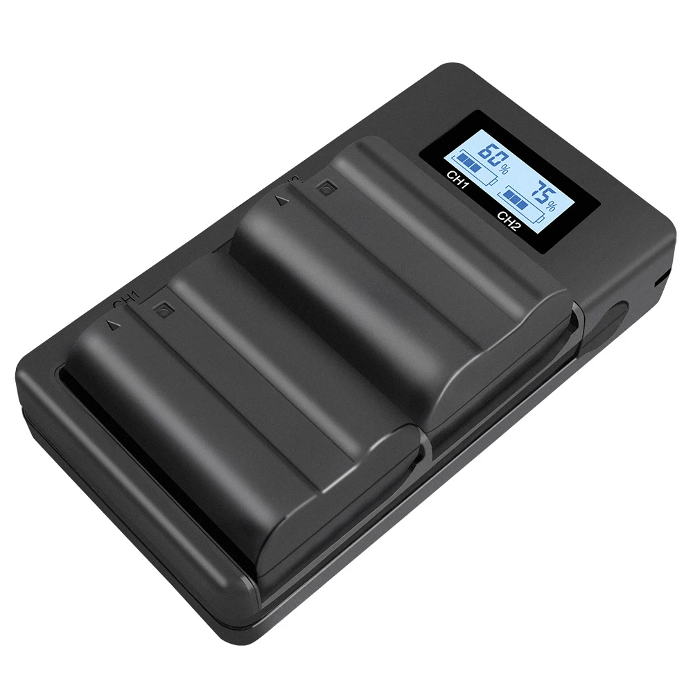 USB lcd умный EL-15 зарядное устройство камера батарея Быстрая Двойная зарядка Мобильный Внешний аккумулятор зарядное устройство для Nikon D7200 D600 D850 D750 D7100