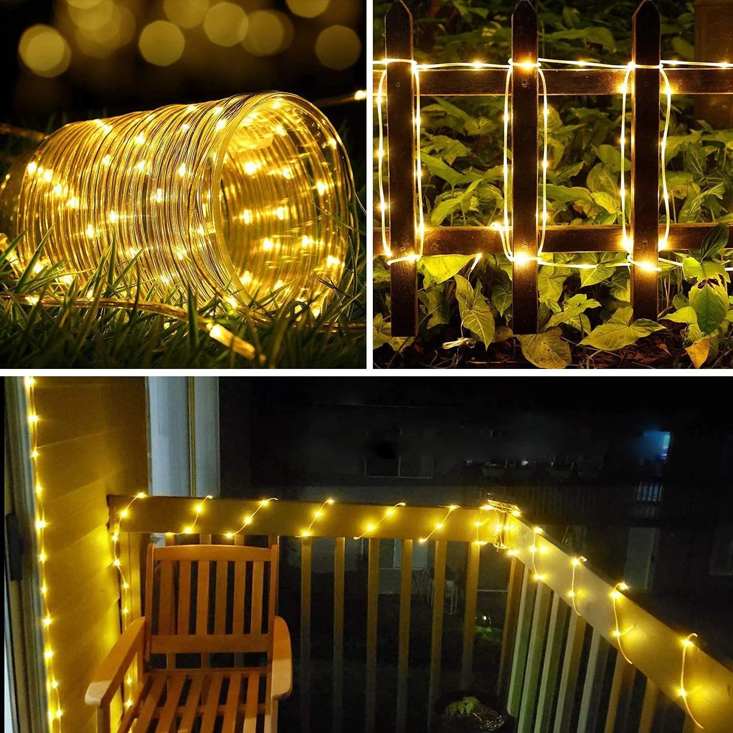 thumbnail image 4 of Guirnaldas navideñas para decoraciones de Año Nuevo para el hogar, guirnalda de luces LED para exteriores, guirnalda que funciona con pilas, 10/20/30/40 m, 4 of 5