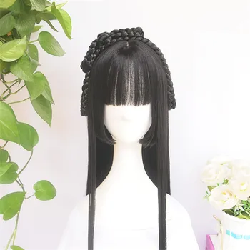 

WEILAI Stylish Wig Wigs For Women Han Dynasty Ancient Style Wig Ancient Costume Versatile Daily Used braided wigs synthetic wig
