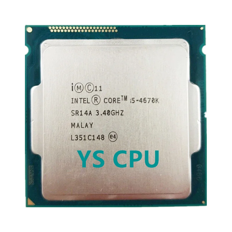 Процессор Intel Core i5-4670K i5 4670 K I5 3 4 ГГц четырехъядерный четырехпоточный 84 Вт 6 Мб ЦП