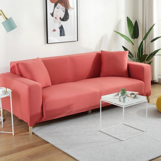 Pink 04 Гостиная стрейч диван крышка четыре сезона все включено Универсальный диванных чехлов эластичность чехол для дивана Чехлы для 1/2/3/4 местный - Цвет: Pink 04