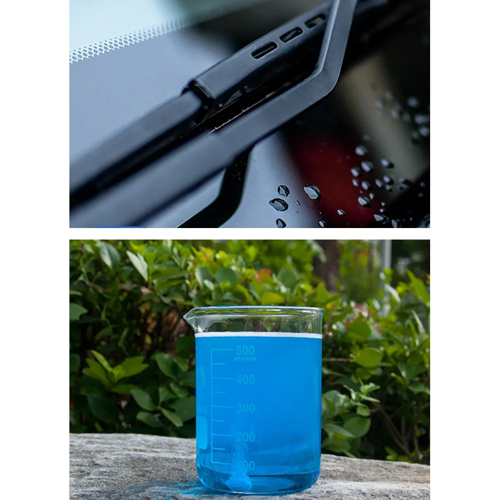 

100pcs=400L Car Windshield Cleaner Glass Washer Car Window Cleaning Compact Effervescent Tablet Window Repair Auto Accessories