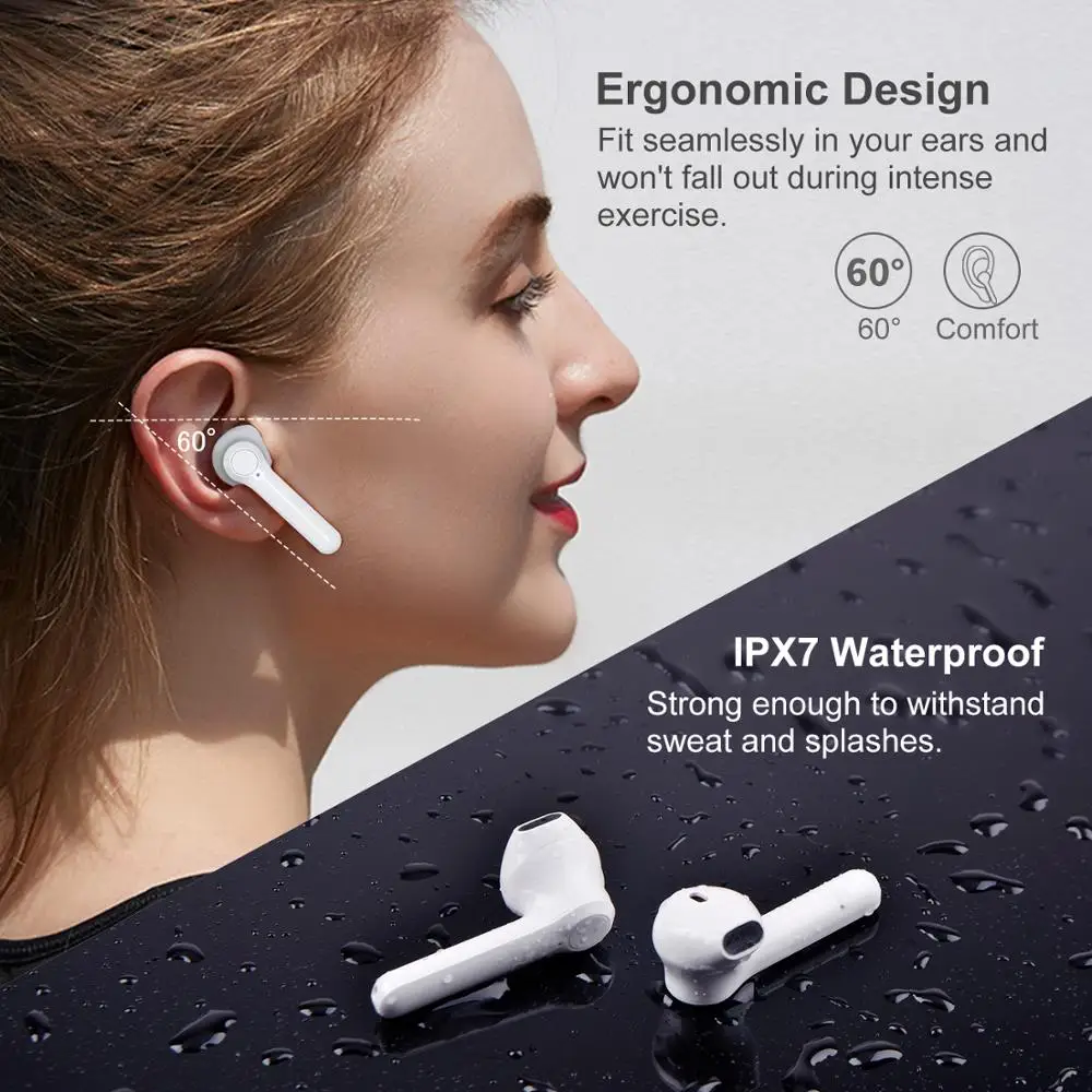 Lanado JT20 new TWS professional wireless headset Bluetooth 5 0 smart noise canceling headset